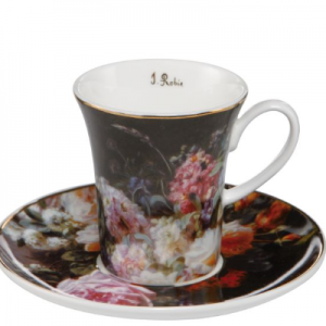 Чашка с блюдцем Жан Батист Роби - Натюрморт с розами