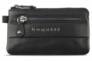 Black leather Bugatti key holder