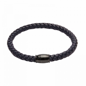 Браслет "VIRO" из кожи синего цвета