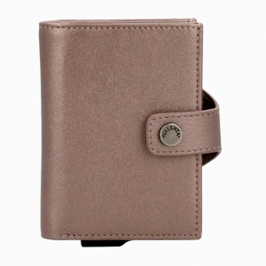 Card case plus wallet, luxury, metal, copper.