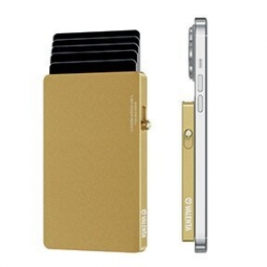 Valenta card holder, gold color