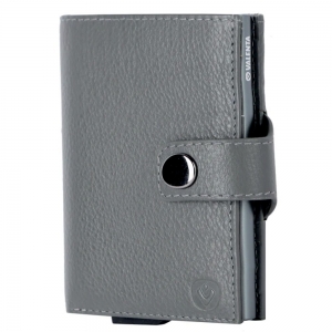 Plus Wallet Luxe Card Case, Gray