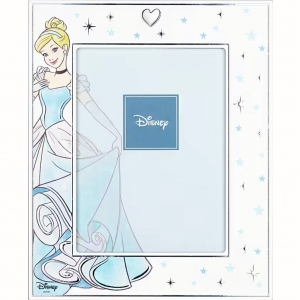 Children's silver photo frame VALENTI with the image of Cinderella.