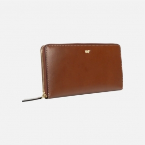 Кошелек на молнии BRAUN BUFFEL ALISE, коричневого цвета